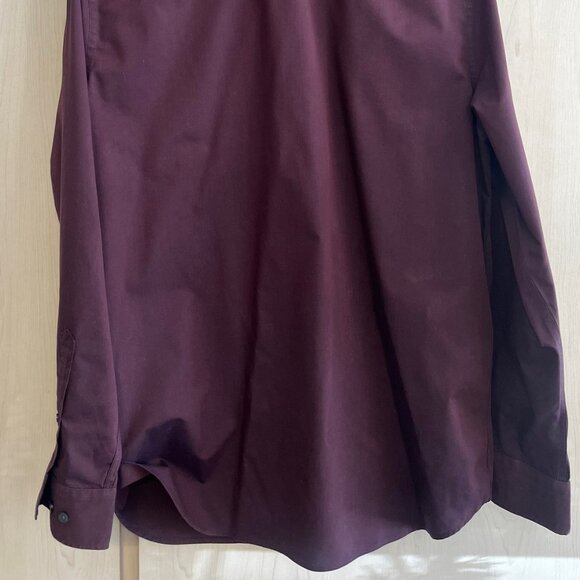 Banana Republic Dress Shirt Mens Large Purple‎ Non Iron Standard Fit Button Up - Picture 4 of 7